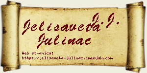 Jelisaveta Julinac vizit kartica